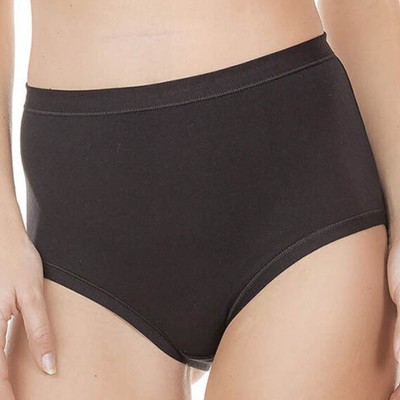 (6pack) Cotton and Modal High Waist Simple Panties JADEA