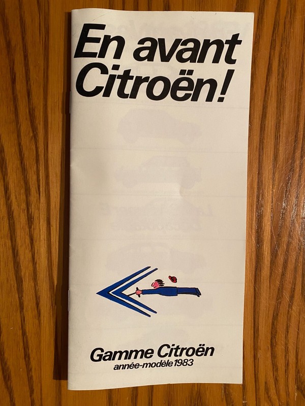 1983 Citroen Full Line Rare Sales Brochure - French Text - 28 Pages - 8.25" X 4"
