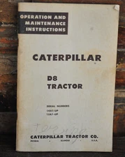 Caterpillar D8 Tractor Operation and Maintenance Instructions 14A1-UP 15A1-UP