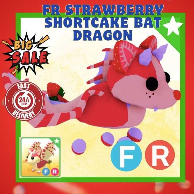 Strawberry Shortcake Murciélago Dragón (FR) Paseo en Mosca Mascota y Precio Barato Adopta Mascota