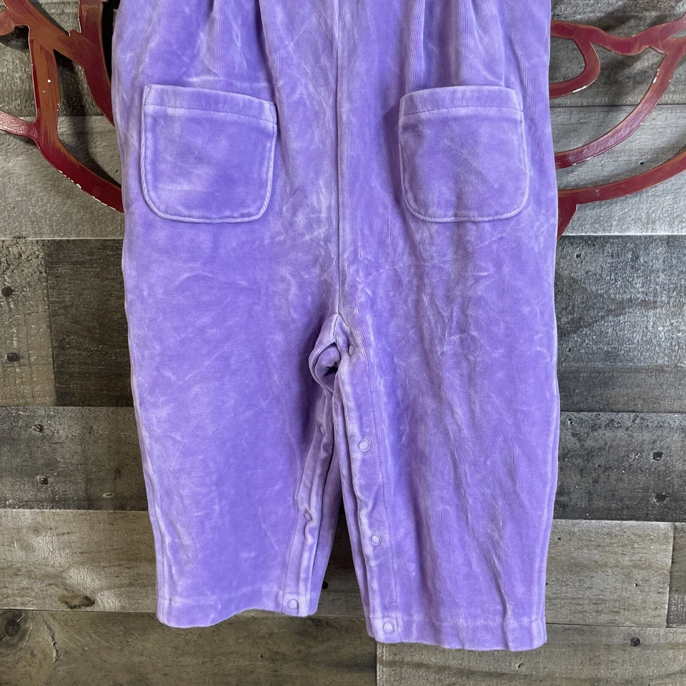 Vintage Talbots Kids Toddler Girls Clothes SZ 18M Plush Retro Overalls Y2K Foto 4 de 4