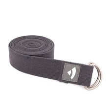 Yogagurt mit D-Ring ASANA BELT 2,5m, Metall anthrazit