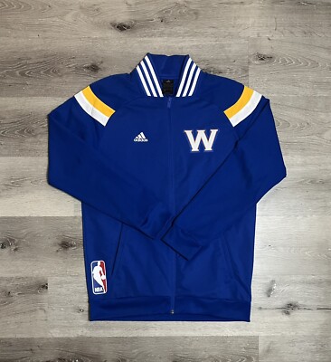Adidas Golden State Warriors Warm Up Jacket Authentic Sz M Curry