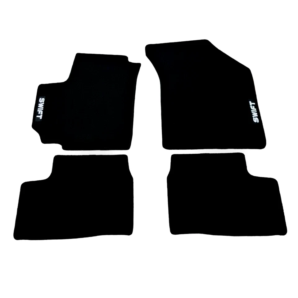 Alfombrillas de terciopelo para coche Suzuki Swift impermeables negras alfombras forros automáticos Foto 4 de 4