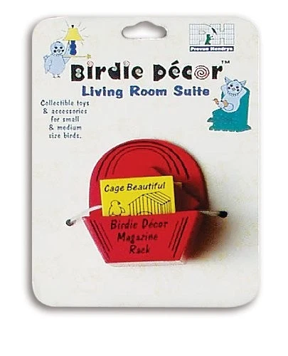 PREVUE PET PRODUCTS Prevue Hendryx Birdie Decor Magazine Rack Small or Medium Bird Toy