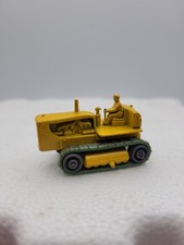 Moko Lesney No.8, Caterpillar Tractor, Yellow Diecast Model, No Box.