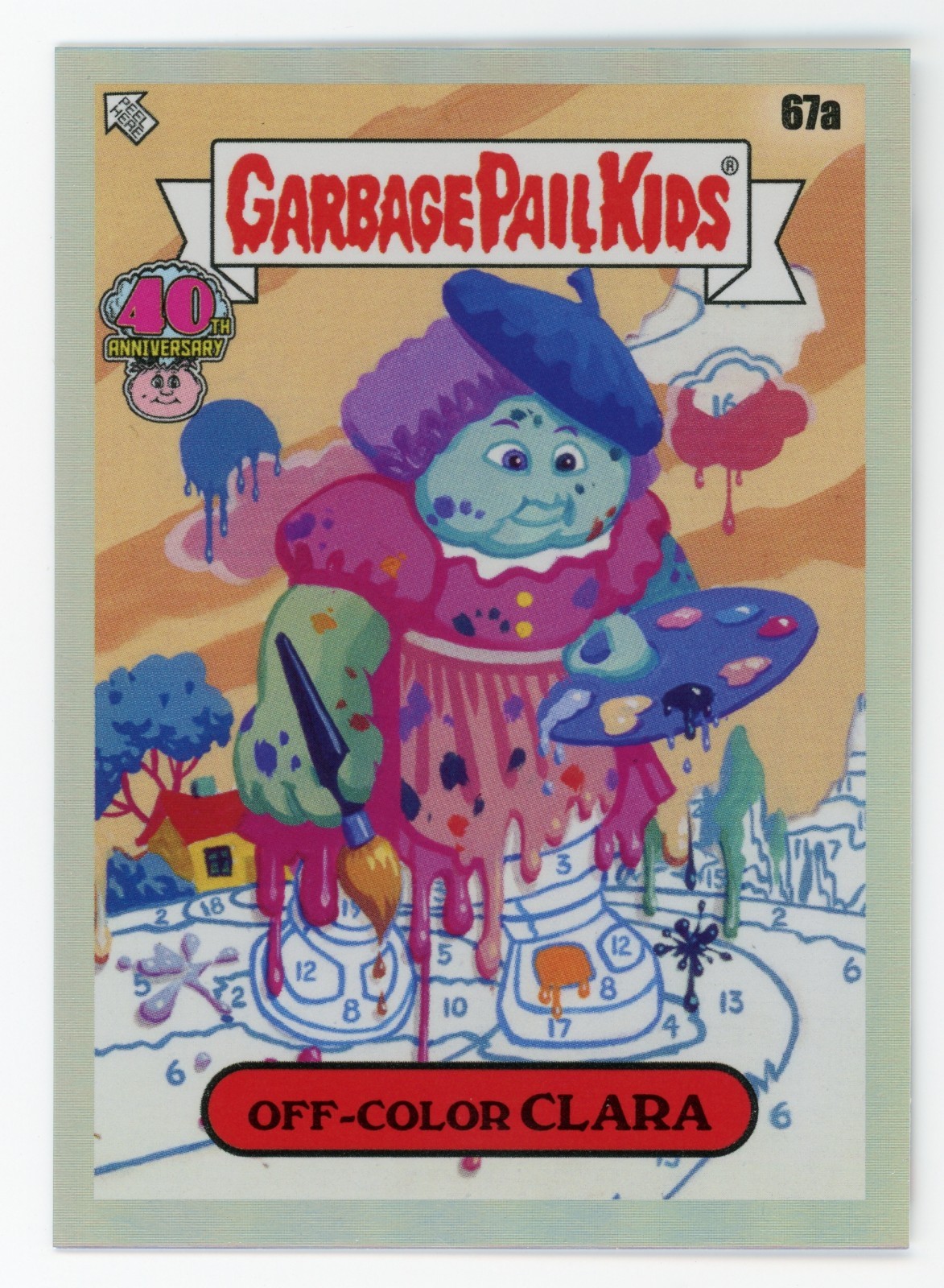 2025 Worst Of Garbage Pail Kids 40th Anniversary Base Card #67a Off Color Clara