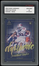 Jonathan Taylor 2020 Panini Luminance Dynamic Rookie Card RC Colts 1st Graded 10