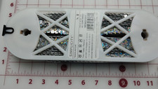 1" Silver 8 Row Stretch Metallic Square Sequin Trim, 10 yards Simplicity Sealed
