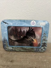 Tree Free Greetings 16 Cards In Decorative Tin Majestic Birds Of Prey 4 Designs