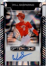 2025 Leaf Will Gasparino Optichrome Baseball Silver Auto /10