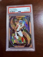 2024 Panini Select Premier Level Malik Nabers #116 Copper Shock /299 (RC) PSA 9