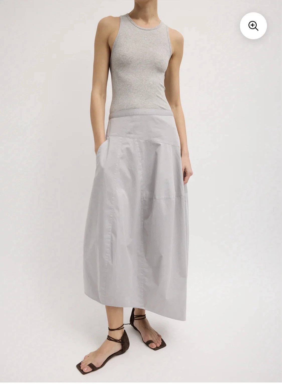 TIBI SILKY COTTON ASYMMETRICAL BALLOON SKIRT - GARMENT DYED
Opens in a new window or tab