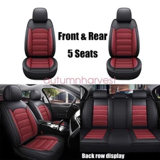 Auto Car 5 Seat Covers Front + Rear Full Set Waterproof Leather For Subaru New