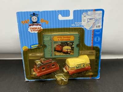 Milk Tanker Caboose Thomas & Friends Diecast Take Along N Play 2005 Brand New