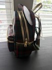 Loungefly Disney Parks Minnie Mouse Plaid Backpack Green Red Black Gold — photo 5