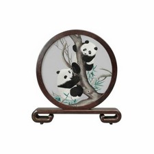 Chinesische Seidenstickerei Deko, Handgemachter Panda, Doppelseitig, Geschenk
