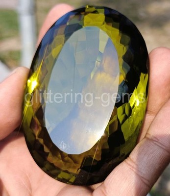 Natural Citrine 100 Ct Yellow Oval Cut IGL Certified Transparent Loose Gems 6FHD