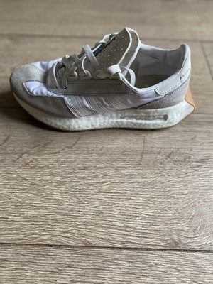 Adidas Original Retropy E5 Gummisohle Damen Weiß Grau Sneaker Größe UK 5 EU 38