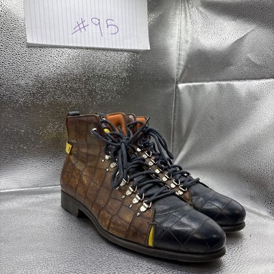 Harris Firenze  0727 Leather Handmade Boots Shoes US 8