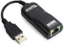 Plugable USB 2.0 to Ethernet Adapter: Fast 10/100 Mbps Wired Network Black