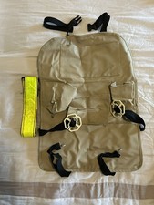 Universal PU Leather Car Seat Organizer Beige Lightly Used  Belt reflector