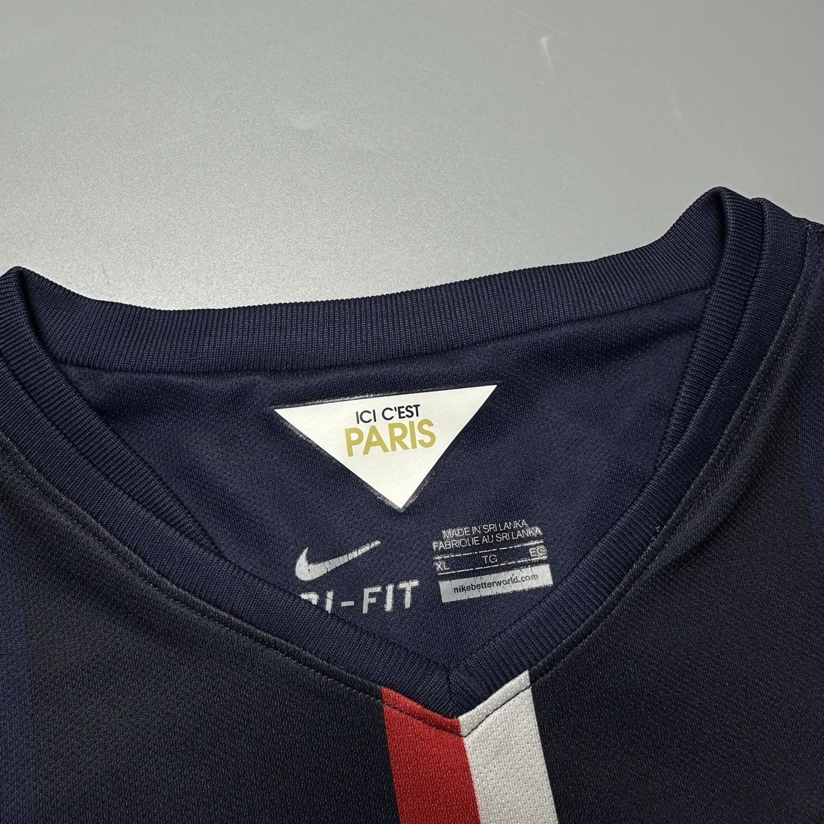 PSG NIKE 2014/2015 FOOTBALL HOME JERSEY #10 IBRAHIMOVIC SIZE “XL