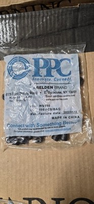 PPC WS500 Rubber Bushing Seal Black 100 PCS Bag Belden Brand Cable Grommets