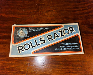 Vintage Rolls Razor Viscount Model Safety Razor Set w/ Case, Box, & Instructions