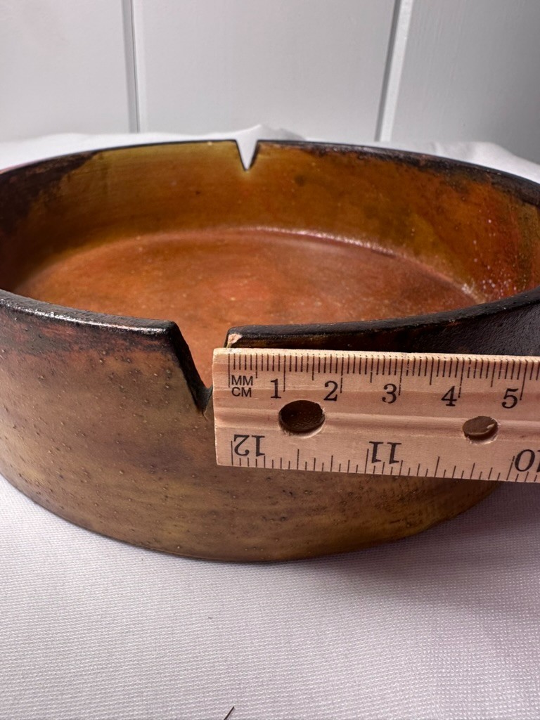 Marcello Fantoni Italian Pottery Ashtray • Signed “Fantoni Italy for Raymor” 