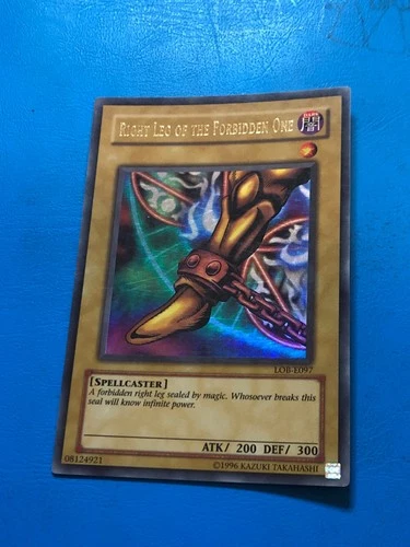 YUGIOH Ultra Rare Right Leg Of The Forbidden One LOB-E097 PLAYED