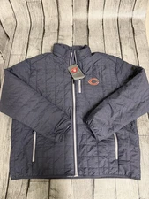 NWT Men's Cutter & Buck Chicago Bears Rainier PrimaLoft Jacket Navy XL X-Large