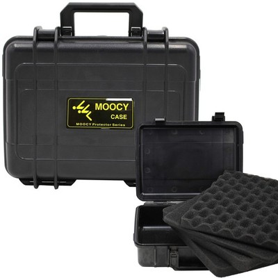 MOOCY 10in Hard Protective Case Custom Foam Watertight Airtight Crush Resistant