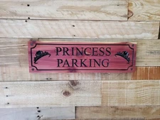 Custom Parking Sign Carved Wood Outdoor Plaque Business Customize Cedar Cypress