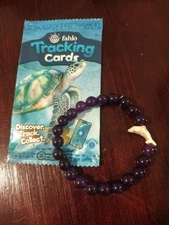 Fahlo Dolphin Tracking Bracelet Echo Purple Stone, Read UPDATE