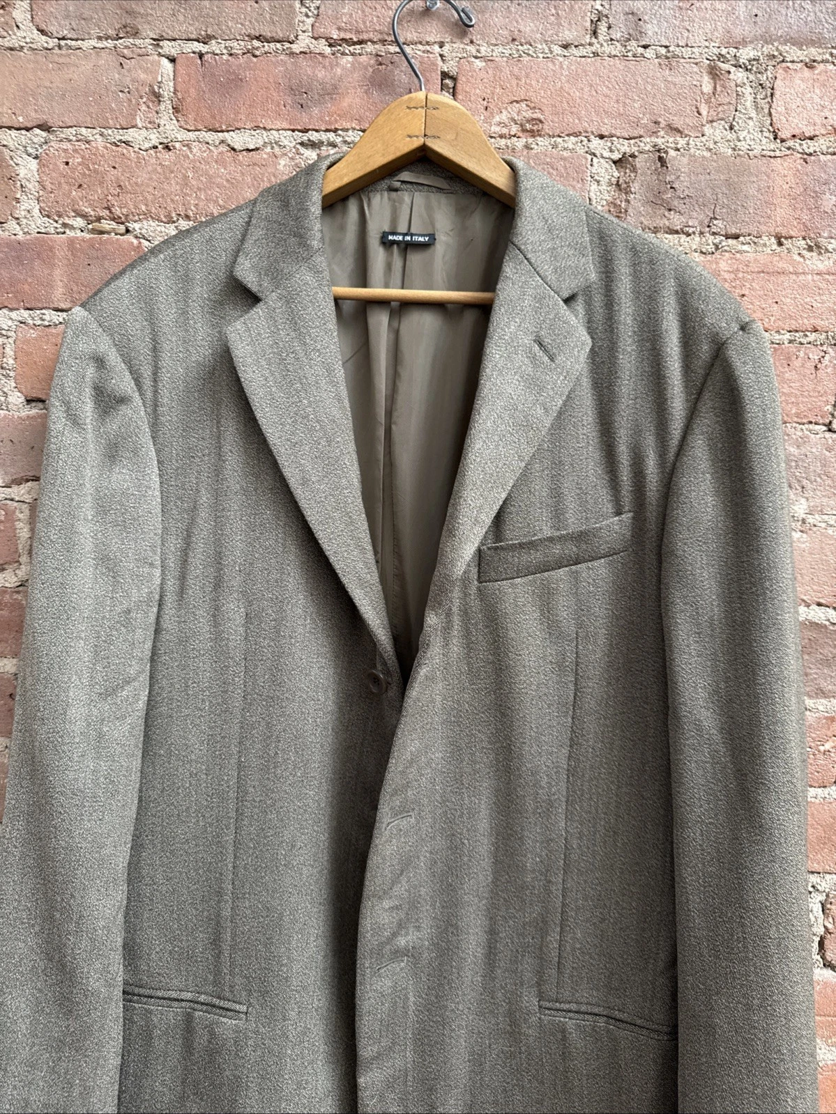 Giorgio Armani — Vintage Giorgio Armani Men’s Jacket, Sz 52, Copper Wool Twill, Italy