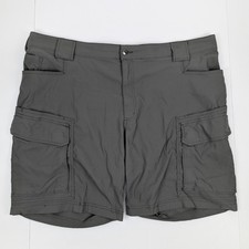 Duluth Trading Flex Dry On The Fly Cargo Shorts Mens 46 Gray Utility Outdoors