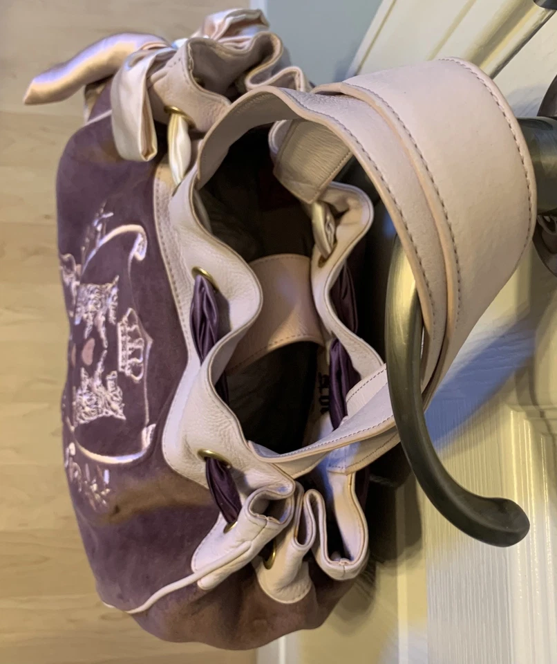 Bolso de terciopelo Juicy Couture Scottie Dog Daydreamer vintage cinta de lazo J'aime Foto 3 de 4