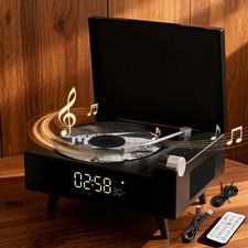 Portable CD Player Bluetooth 5.3 FM Radio Stereo Speakers Remote Black