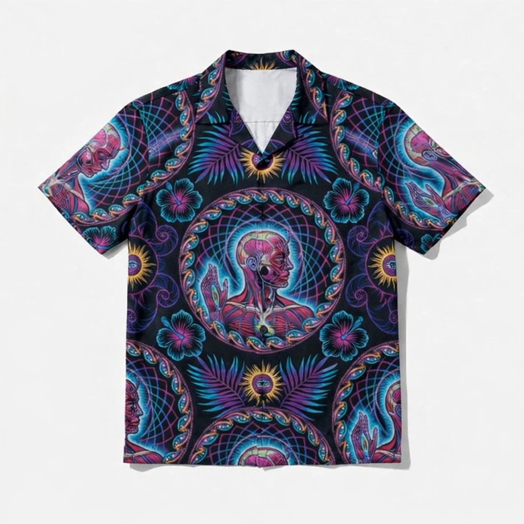 Tool Band 2026 Psychedelic Rock Button Down Summer Unisex Hawaiian Shirt