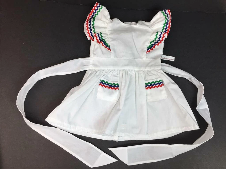 Vestido y calcetines con delantal de fiesta de cumpleaños AMERICAN GIRL MOLLY ~ etiqueta Pleasant Company Foto 4 de 4