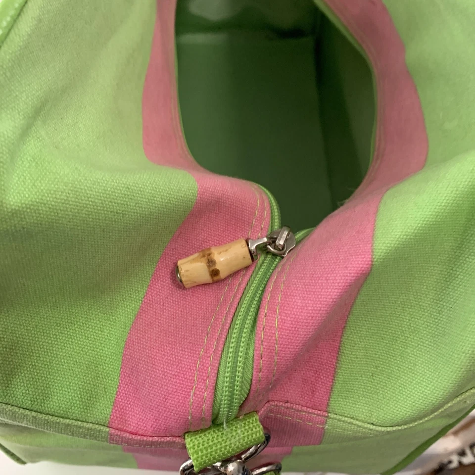 Joss Design Resort Collection 20 inch Canvas luggage bag Watermelon Green Pink - Image 4 of 4