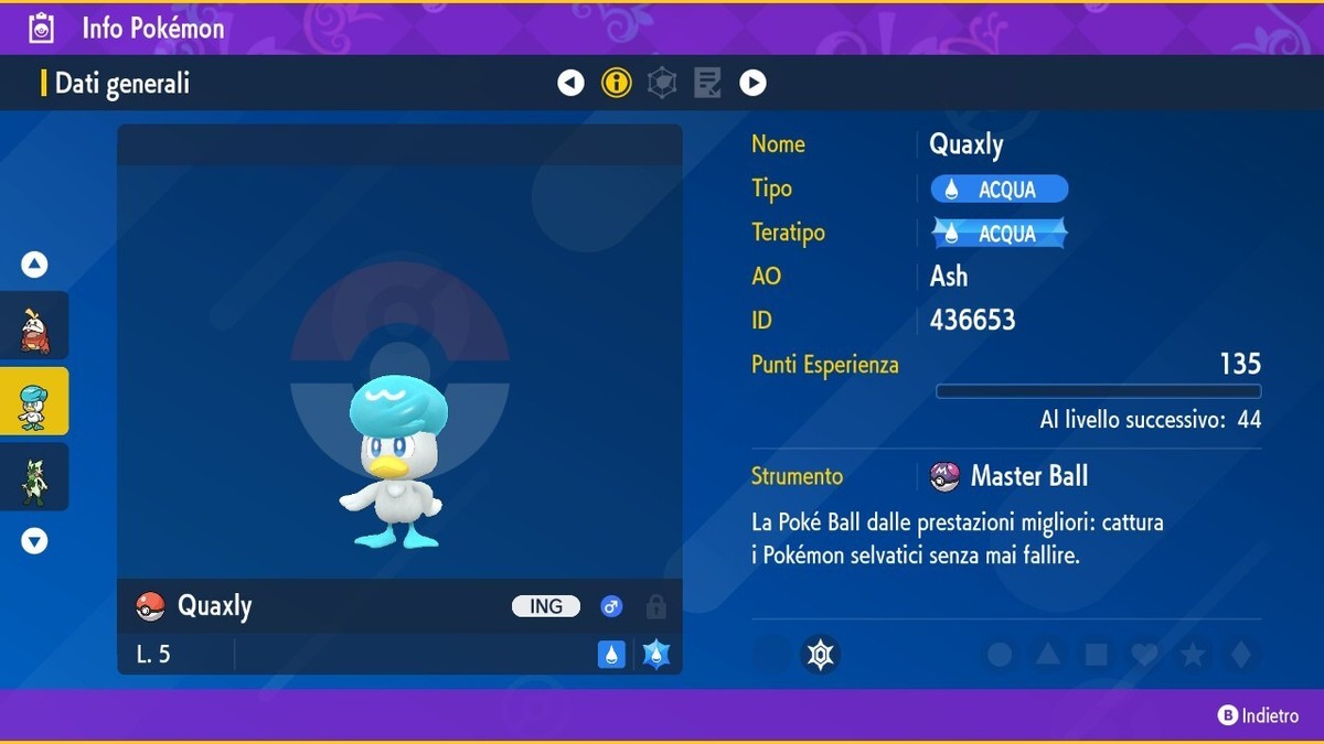 Pack Pokémon Écarlate - 24 Pokémon Starter Évolution 1 Avec 6IV Niveau 1 + Master Ball - Nintendo Switch