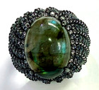 HSN Colleen Lopez Sterling Silver Labradorite & White Topaz Ring Size 6 — photo 2