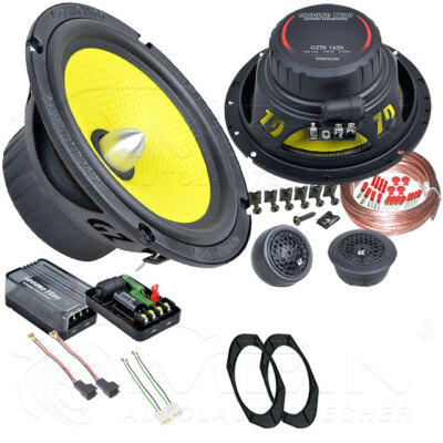 GROUND ZERO LAUTSPRECHER für FORD FOCUS I 1998-2004 Front Tür 2-Wege 150W #AT2K