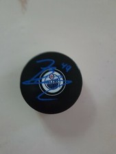 Tyler Benson Autographed Signed Edmonton Oilers Hockey Puck COA