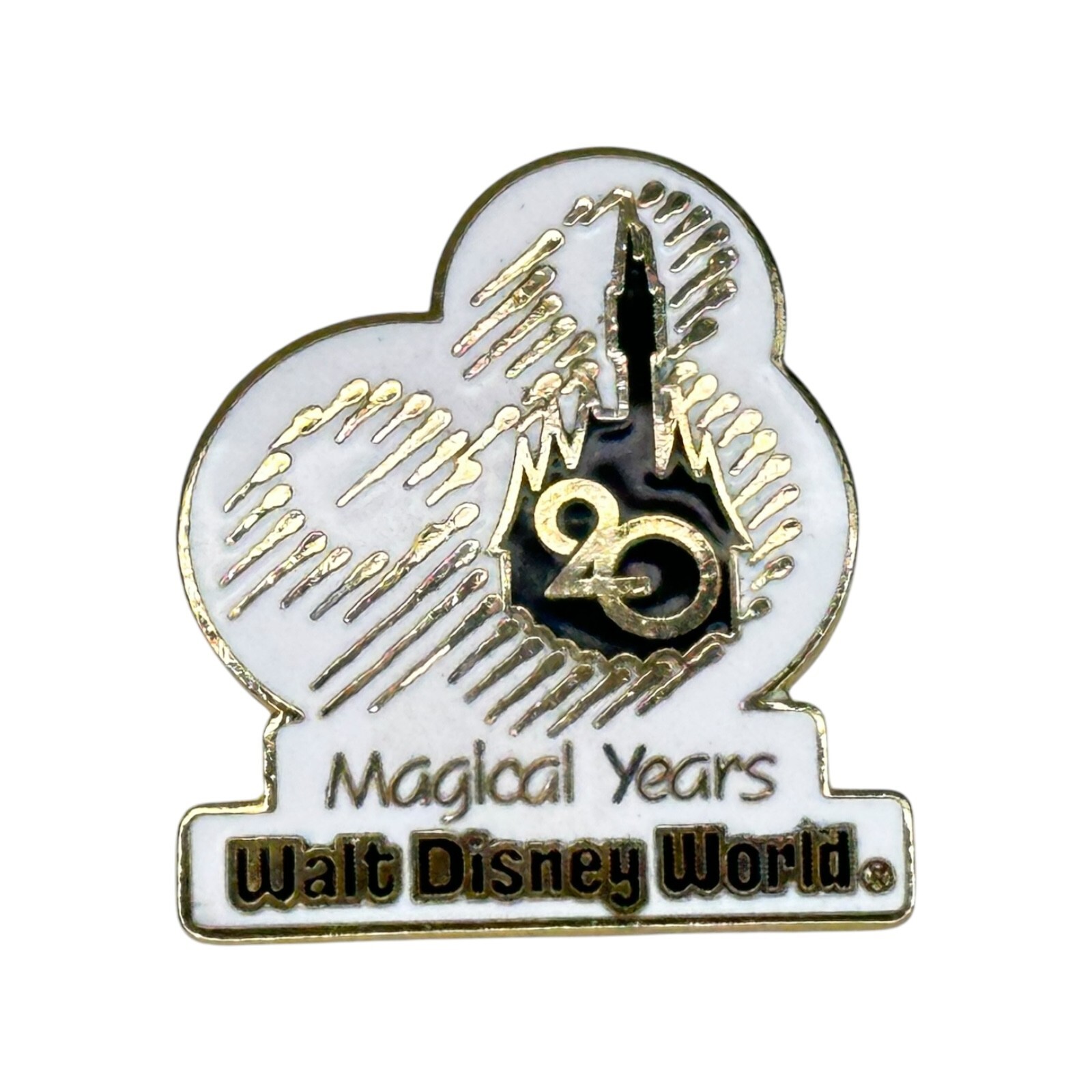 Disney pin 20 magical years castle Walt Disney World souvenir vintage 1046