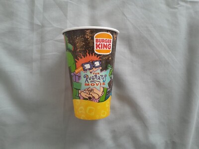 1 x Burger King Kinder Mahlzeit Kaltgetränk Pappbecher aus Ende 90er Jahre - Rugrats
