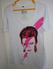 David Bowie White T Shirt Ziggy Stardust  Duffy Archives 2016 Size M