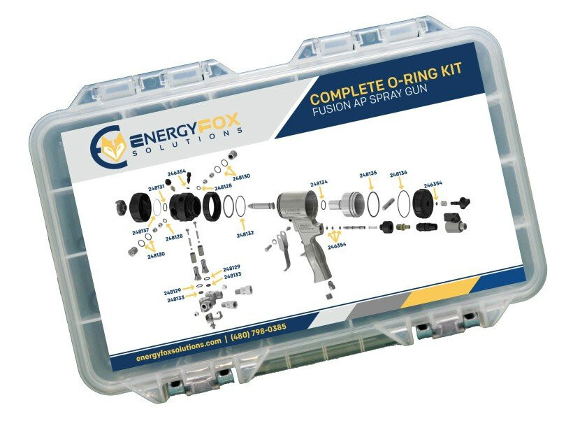 Complete O-Ring Kit for Graco Fusion AP Spray Gun 6 Full Rebuilds Free ...